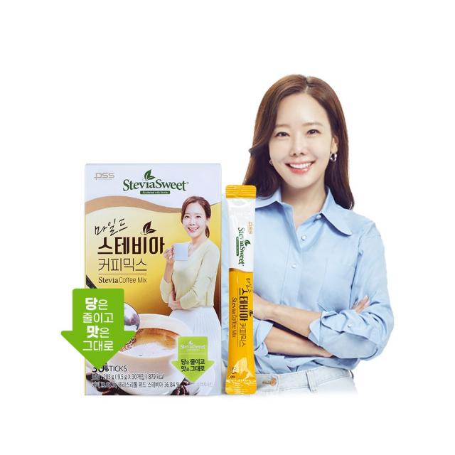 스테비아스위트 마일드 스테비아 커피믹스, 30개입, 1박스