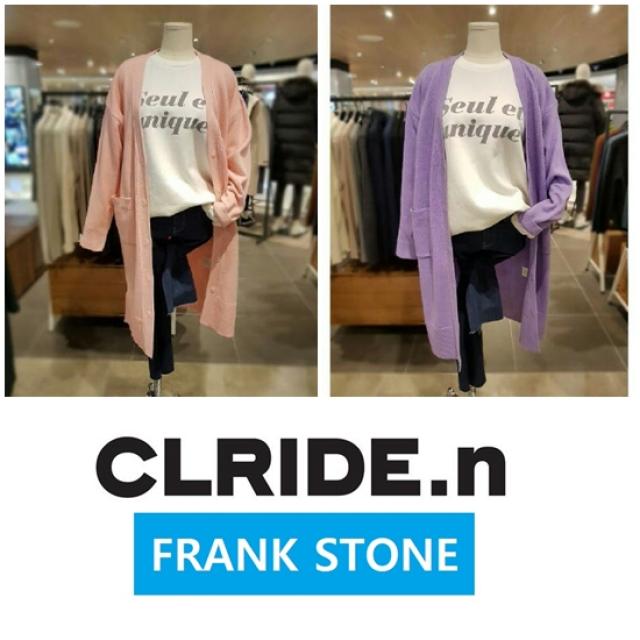 CLRIDE.N [ 클라이드 앤 FRANK STONE] 이렇게 예쁜데 너무 싸다 !! 색에 반하고 디자인에 반하는 여성 무지 롱 가디건 CJASW601F