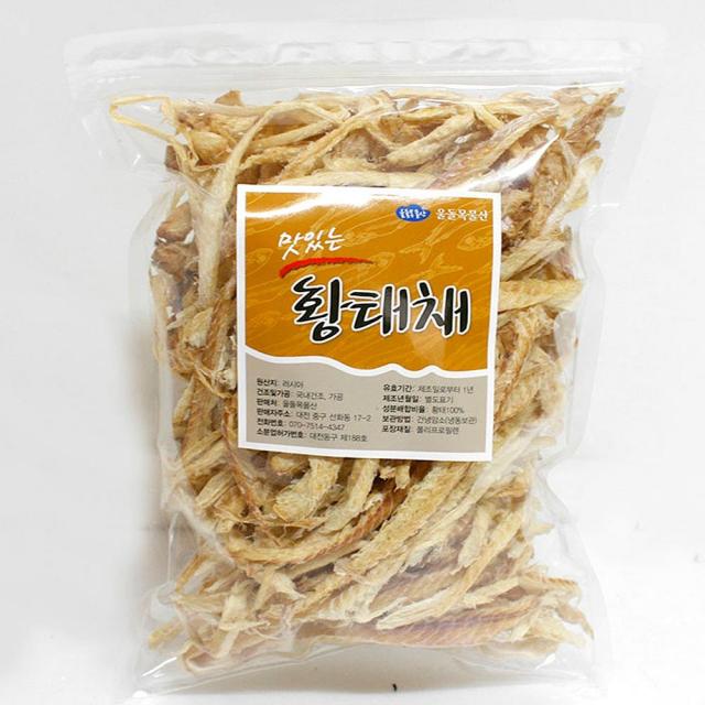 울돌목 자연건조 황태채 500g 황태포 황태 북어 단일상품