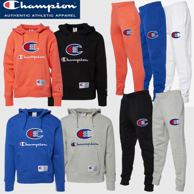 [해외] 미국정품 챔피온 Champion Century Pullover 남자 풀오버 후드티셔츠 및 조거팬츠바지