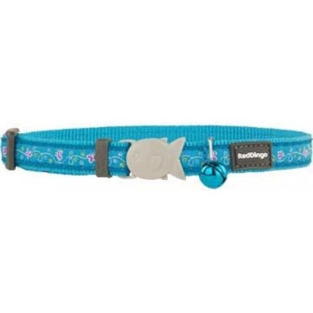 RedDingo (레드 들개) 물고기 버클 방울 된 목걸이 컬러 고양이 (나비 터키석) [병행 수입품], 1, 단일상품