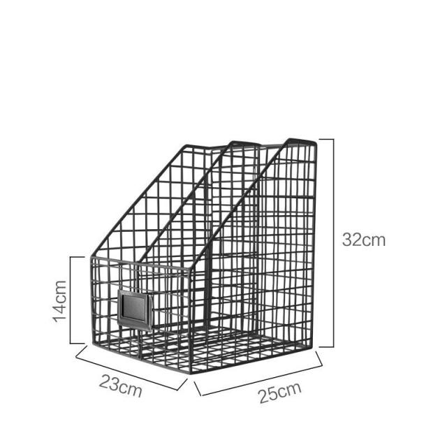 슬림소녀/ 파일꽂이 사무용품 철망 책상 정리대 학생용 자료 수납함 서류함자 XZ28 C11, 1개, 07 블랙