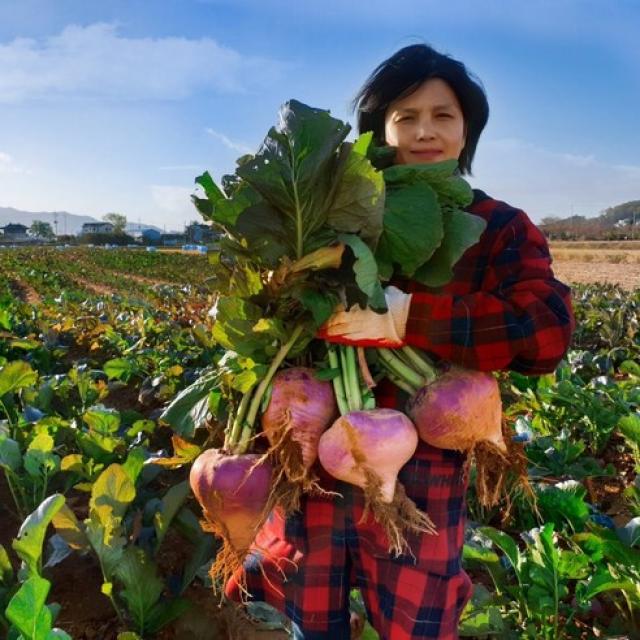 강화도 연미농장 순무5kg 농장직송 싱싱 꿀순무 1박스 강화꿀순무 10kg