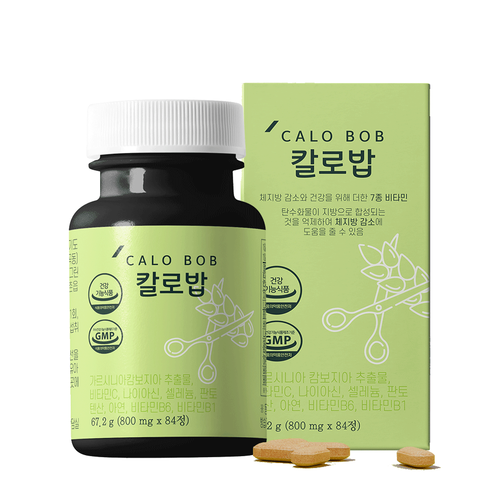 칼로밥 고함량 HCA 가르시니아 탄수화물억제제 다이어트보조제 컷팅제 체지방감소, 칼로밥 1통