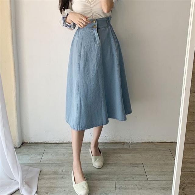 도도스타일 공효진2 개미허리 롱청치마 33 44