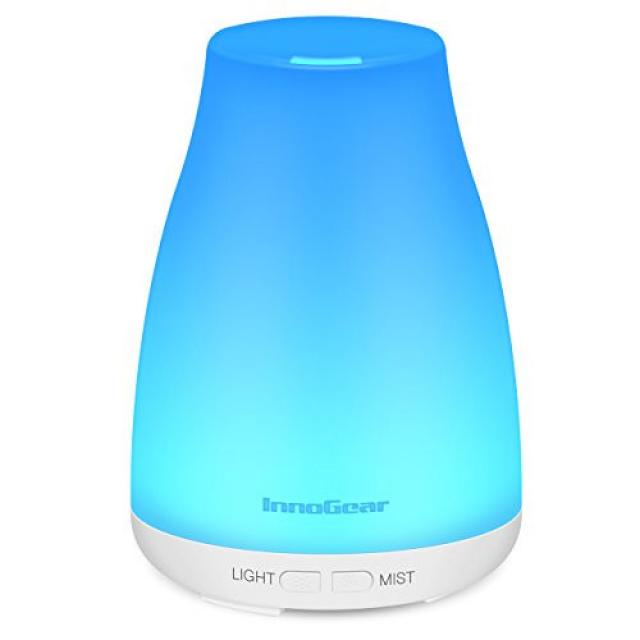 InnoGear 2nd Version Aromatherapy Essential Oil Diffuser Ultrasonic Diffusers Cool Mist Humidifier with 7 Colors LED Lights and Waterless Auto Sh, 본문참고, 본문참고, 본문참고