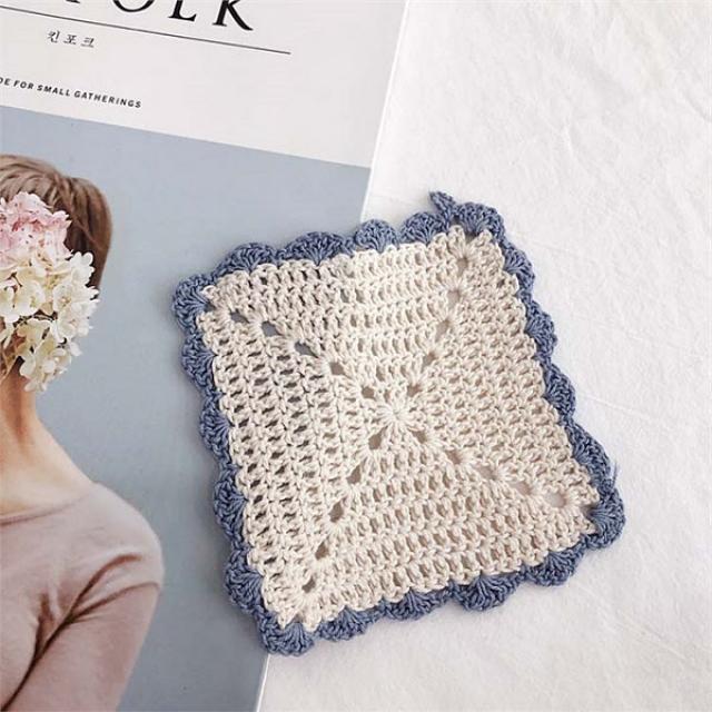 피우다 피우다 PIUDA 핸드메이드 소라 뜨개 코스터뜨개받침/컵받침/소품받침/코스터/핸드메이드 (2614391)