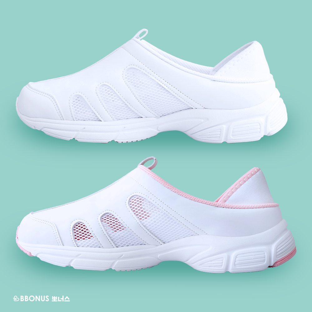 뽀너스 가볍고 푹신한 시그니처 운동화형 간호화 BB-SWP-W1