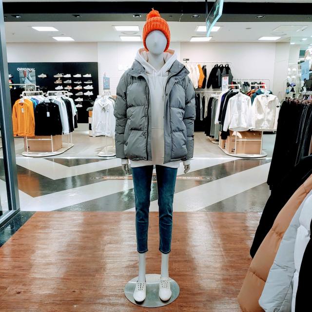 NII 폭탄세일 20년신상 스타일리쉬 남녀공용 솔라볼 숏패딩 71O1 그레이