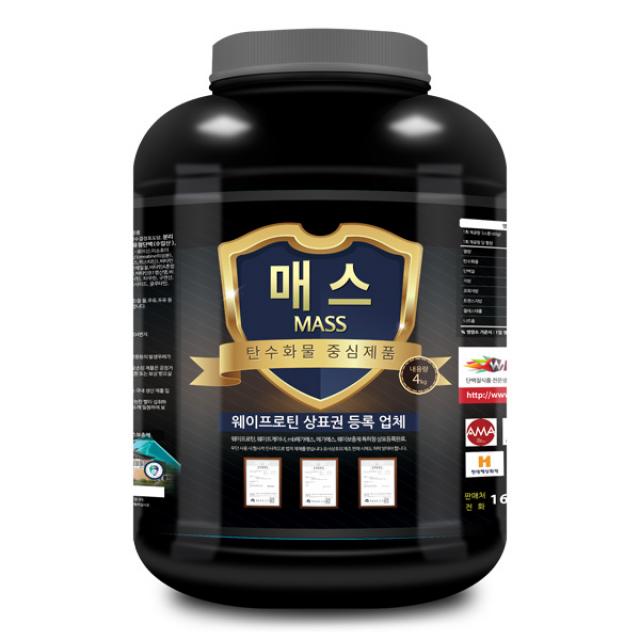 웨이테크 매스 슈퍼칼로리 살찌는보충제 체중증가 탄수화물 헬스보충제/사은품 증정 4kg 1개