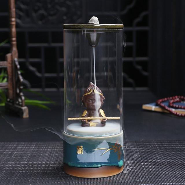 역류함 가정용 티라이트초 같은스타일 부처님 중국식 독창적 실내 진열 장식품, 대성께서 돌아오시다 블루 넘어뜨리다, 만다린
