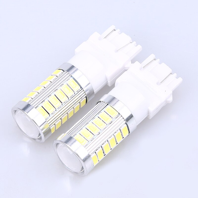 Possbay 2 pcs t25 33 led 3157 smd 자동차 회전 신호 외부 조명 주차 브레이크 백업 역광 양고기 자동차 스타일링, 1개