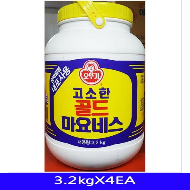 MDJ3403 내포마 마요네즈 식당 업소용 오뚜기 3.2㎏X4EA 마요네즈/업소용식자재/대용량식자재/식재료, 1개