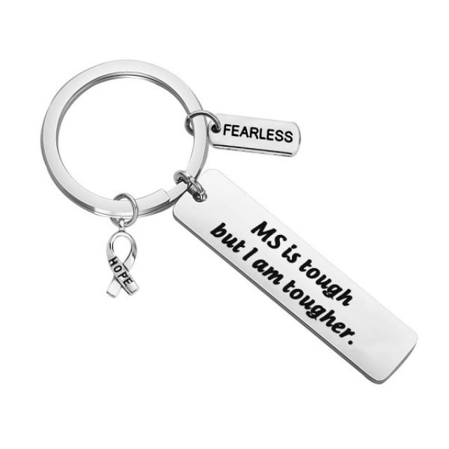 MAOFAED 다발성 경화증 MS 인식 선물 MS 생존자 선물 MS 파이터 선물 MS는 힘들지만 나는 그녀를 위해 더 강한 영감 MS 생존자 팔