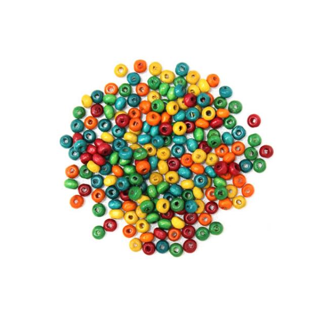 K 나무원형구슬 극소비즈 슬라임구슬 3mm 500g