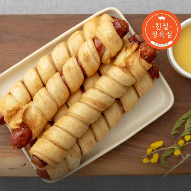 친절정육점 쏘팡 회오리 마약핫도그 1kg (100gX10ea), 10개, 100g