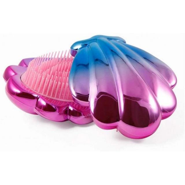 아마존 베스트 Pastel Renaissance 머메이드 쉘 디 탱글 러 여행용 헤어 브러시 파손 방지 습식 및 건식 1