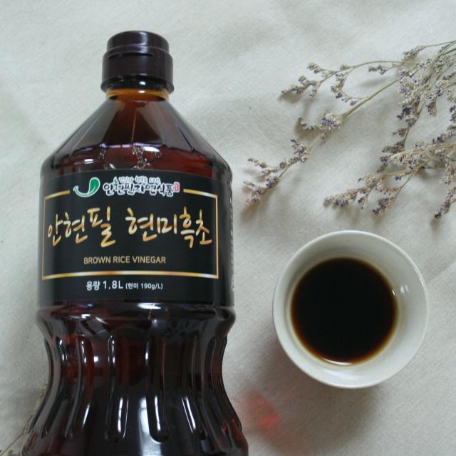 안현필 현미흑초 1.8l 100% 천연발효식초 현미식초 2개 1.8l