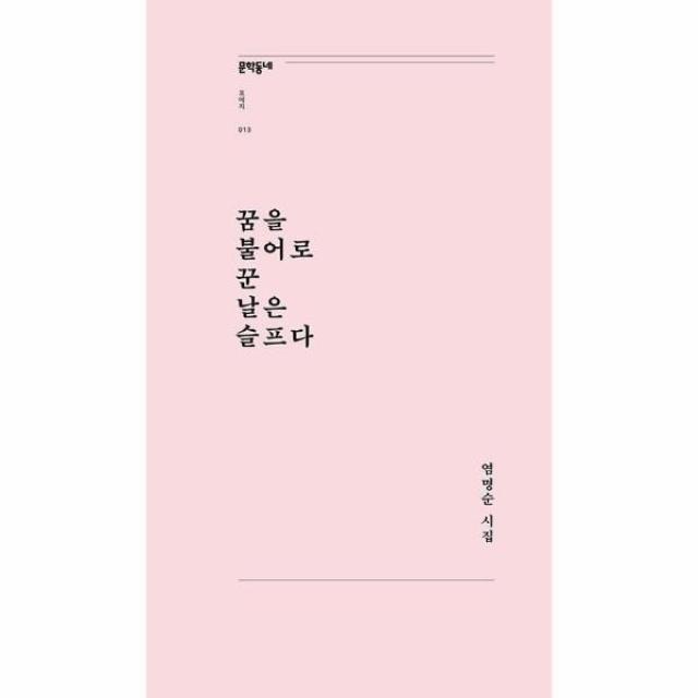 웅진북센 꿈을 불어로 꾼 날은 슬프다 013 문학동네포에지, One color | One Size, 9788954677738