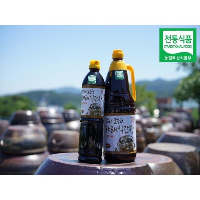 (감로이슬농원) 100% 국산콩 전통 재래식 조선 집 간장(5년 숙성), 1.8L