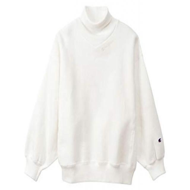 [챔피언] 리버스위브 터틀넥 스웨트셔츠 CW-Q011 레이디스 오프 화이트 일본 M (일본 사이즈 M 상당)