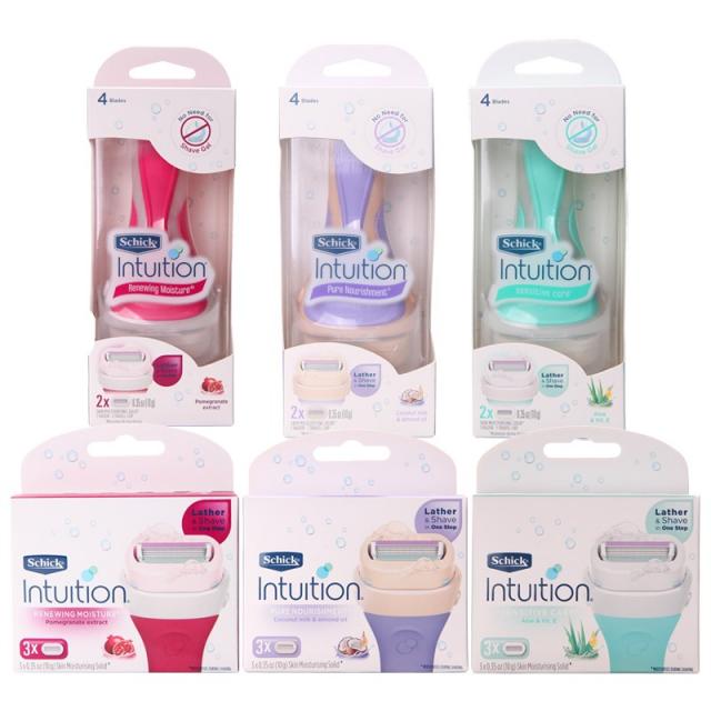 쉬크 (무배) 인튜이션 포머_너리쉬_내추럴 면도기_날 택1 _FM, [리필]너리쉬먼트 면도날