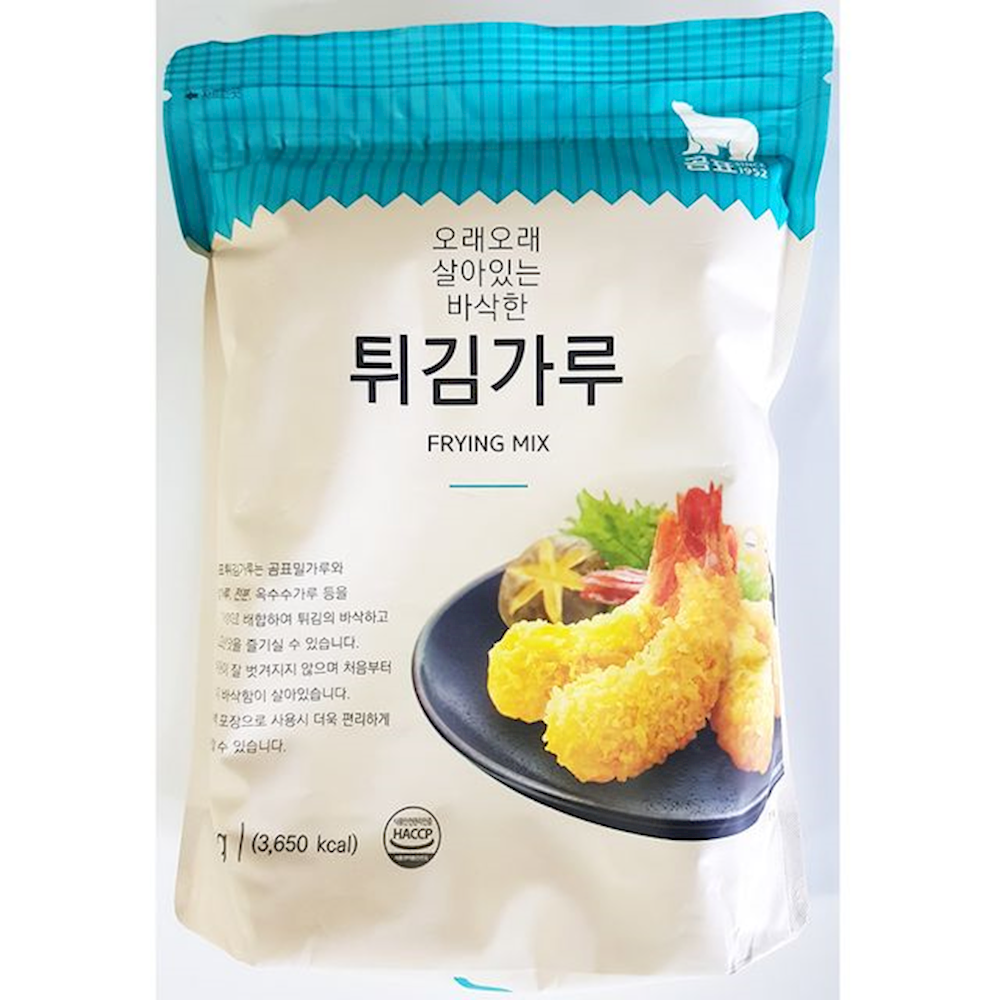 업소용 식당 분식집 식자재 곰표 튀김가루 1kg X10 탕수육 술안주 회오리감자 어린이간식, 1개