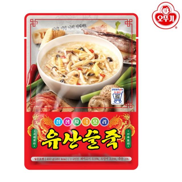 [신제품] 오뚜기 침샘자극요리 유산슬죽 (450g 2인분), 1개, 450g