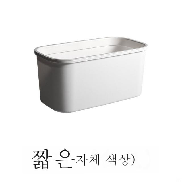헴펜 벽걸이 심플 휴지통 가정용 주방 벽걸이 벽면 화장실 휴지통 소형 플라스틱짐작하다, 화이트왜소