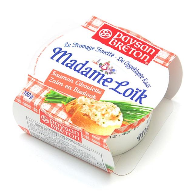 [치즈파티]페이장브레통 마담 로익(살몬-연어&차이브) 150g, 단품
