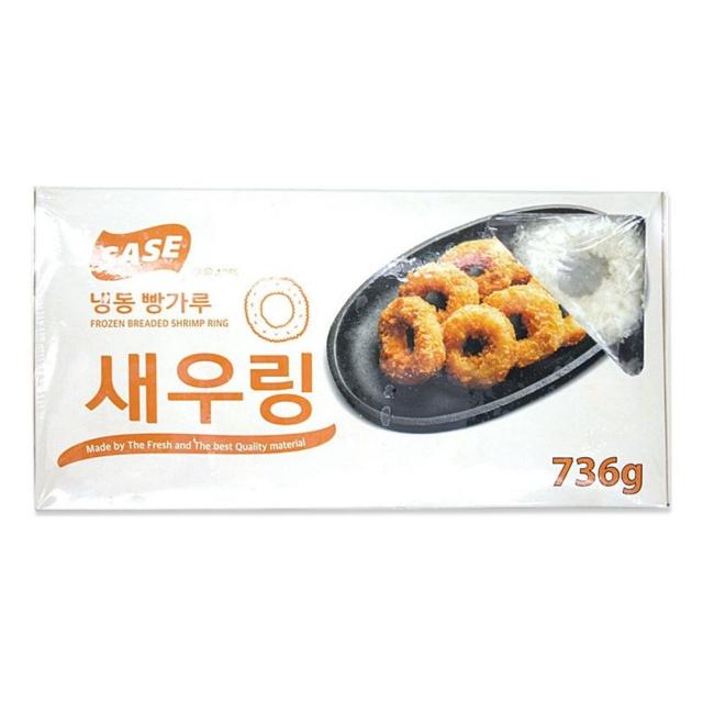 간편조리 냉동 빵가루 새우링 736g 새우튀김 에비후라이 새우 냉동새우 식자재, 쿠팡 빵가루새우링 +아이스팩