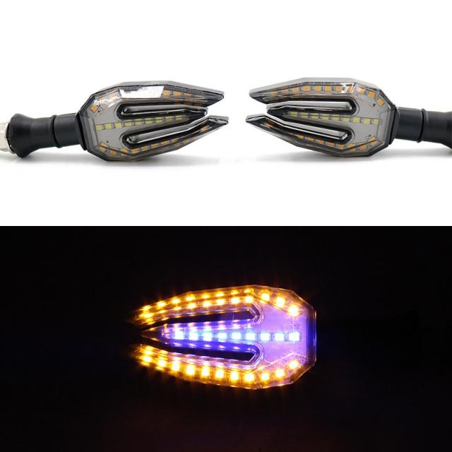 LED 조명 이쿠 깜빡이등 전동차 전기 마모 전방조향등 M3M5 작은 원숭이 방향 위치 놓다 2776377804, D-165 블루 황류 물등 한쌍