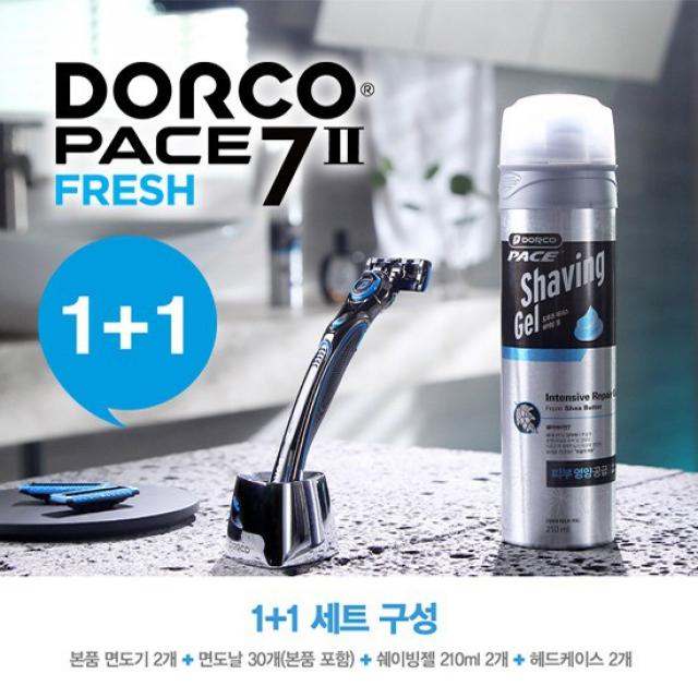 [도루코] 페이스7 II FRESH 1+1 더블세트 특가/면도날 총30입, 상세설명 참조, 없음