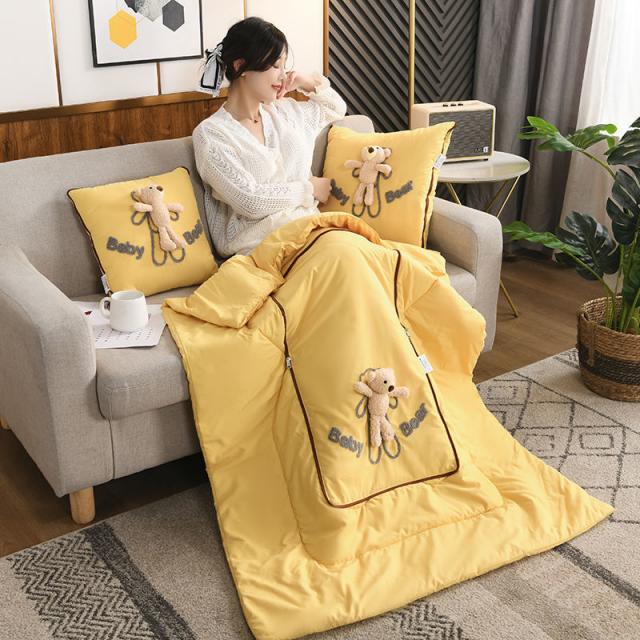 자동차 쿠션 2042# 베개가 베개에 실리다 다소미얼 Z, 라지 50*50 오픈 150*190cm, 곰돌이