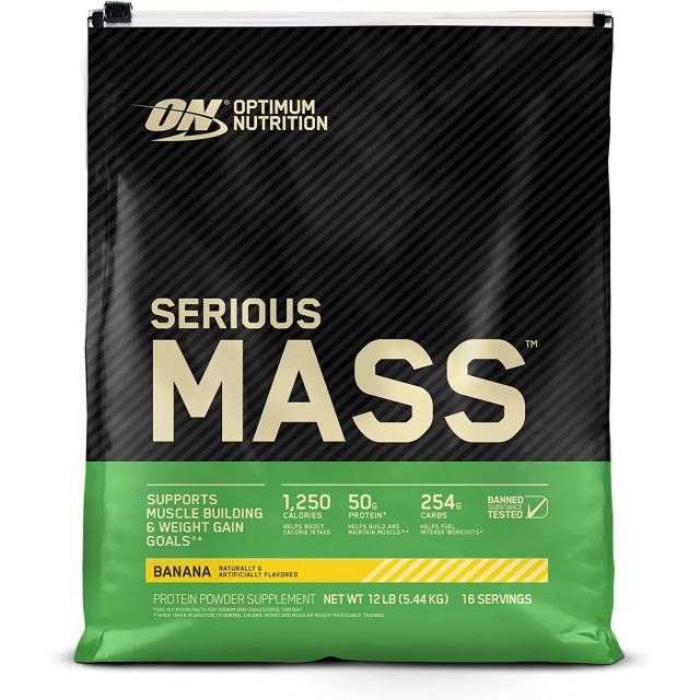 옵티멈 시리어스 매스 Serious Mass 12lb Banana, 5454g, 1통