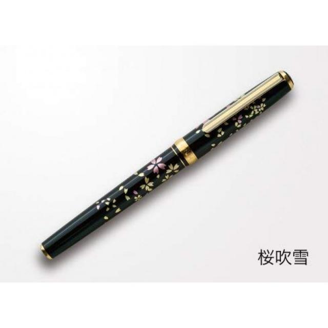 박 한 가나자와 박 만년필 벚꽃 눈보라 13 × 13 × 139mm 만년필 A113-01016, 단일상품, 단일상품