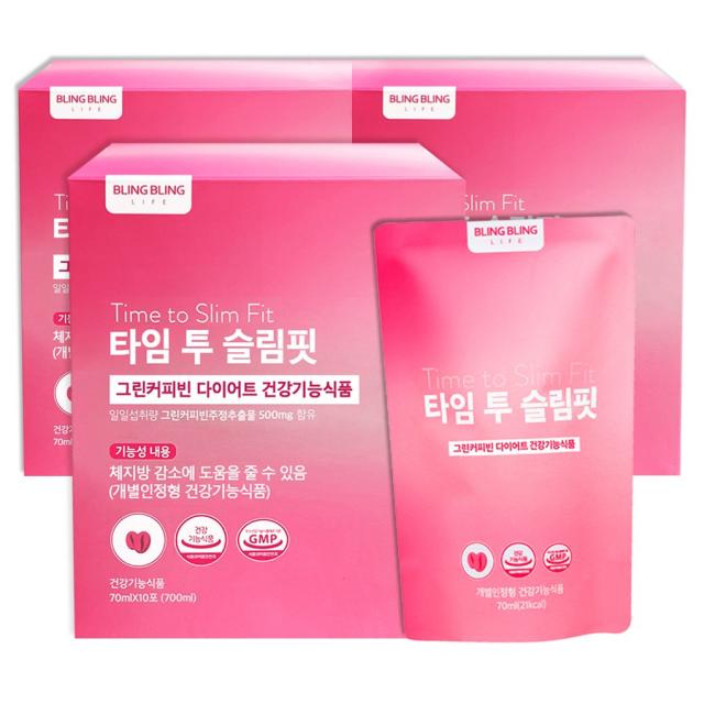 그린커피빈 클로로겐산 다이어트 타임투슬림핏, 70ml, 30포