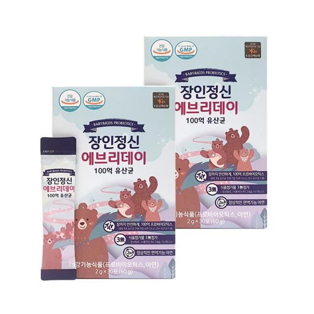 장인정신에브리데이 100억 유산균 아연 (30포) 2박스, 30개입