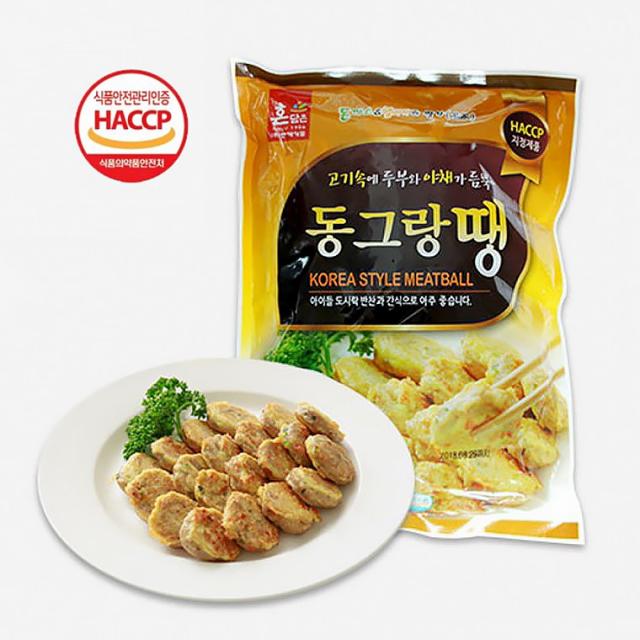 한맥 혼담은 고기가득 야채듬뿍 동그랑땡 1kg 가정간편식 아이들 반찬, 단일상품