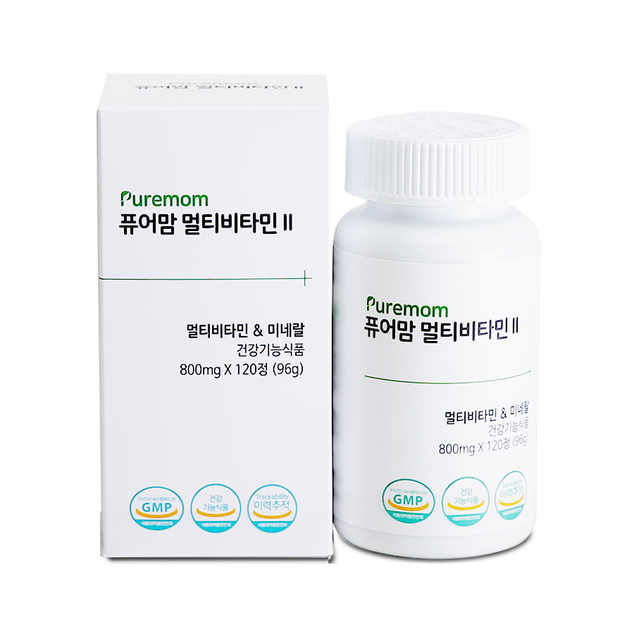 퓨어맘 멀티비타민2 수유부용 800mg 1개