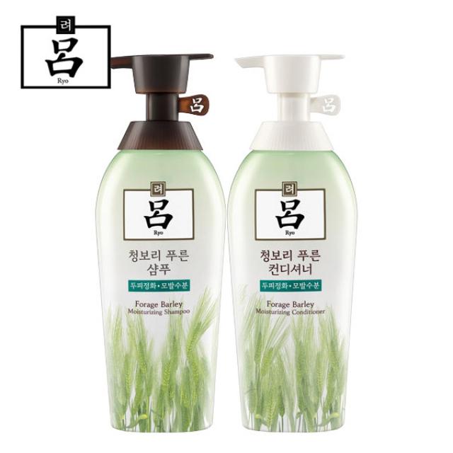 (주)아모레퍼시픽 [무료배송]려 함초수 청보리 푸른 (샴푸+컨디셔너)500ml 샴푸, 1세트