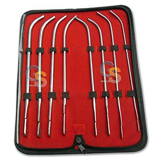 운반 케이스가있는 GS 8 PC VAN BUREN 요도 G.S 8 PC VAN BUREN URETHRAL S, 상세내용참조, 상세내용참조