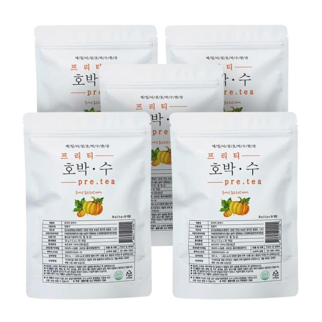 프리티 호박수 티백, 1.5g, 100개