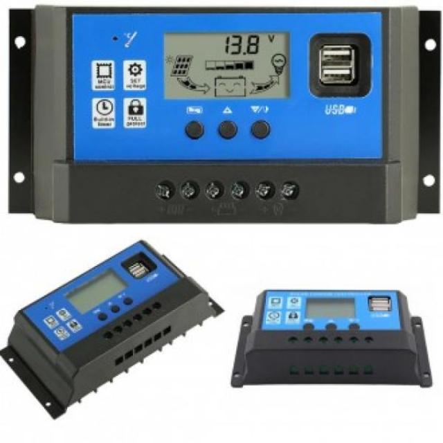 WKX813919태양광 전지 컨트롤러 솔라 패널 배터리 충전 건전지 태양전지, 30A BL00865