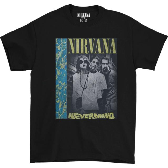 다크그레이반팔티 NEVERMINDDEEPENDT SHIRT 상관없다 의 작은 물 NIRVANA 악대 4804021825