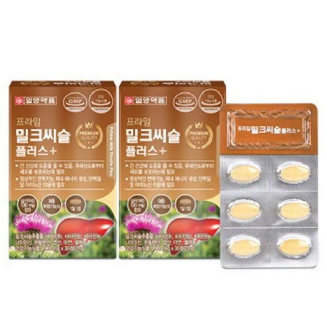 상품상세설명참조 실리마린 일양약품 밀크씨슬 플러스 30정x4박스 30정x4박스 900mg