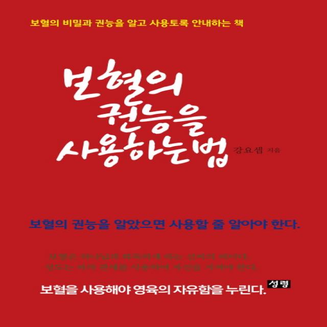 보혈의 권능을 사용하는 법, 성령