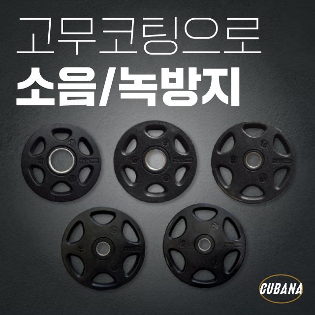 [소음없는]슈미트 12각 중량 바벨 ECO 고무 원판 10kg 20kg 5kg 15kg 2.5kg 바벨 원판 5kg 1개 바벨 원판 50mm 10kg, A-1슈미트 12각원판 2.5kg