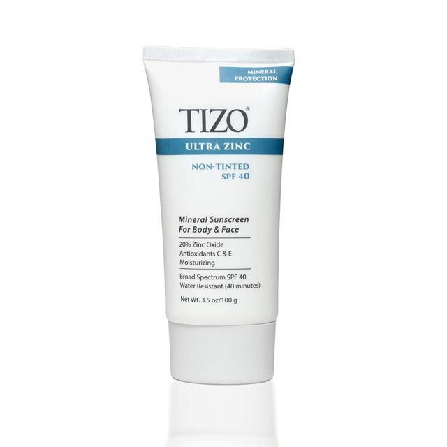 Tizo 과격파 아연 몸 & 얼굴 자외선 차단제 Non Tinted Spf 40 3.5 오즈