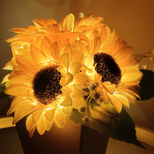 레나에너지 태양광 LED 꽃 정원등 야외 조명, 1. 해바라기 정원등